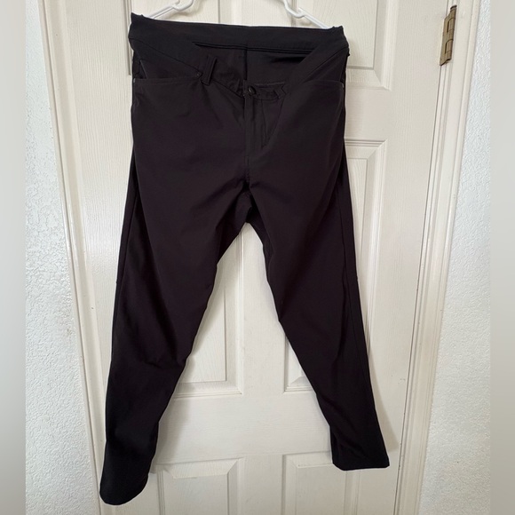 Lululemon Pants Mens 32 Black ABC Classic Five Pocket Tech Stretch Commuter - Picture 1 of 6